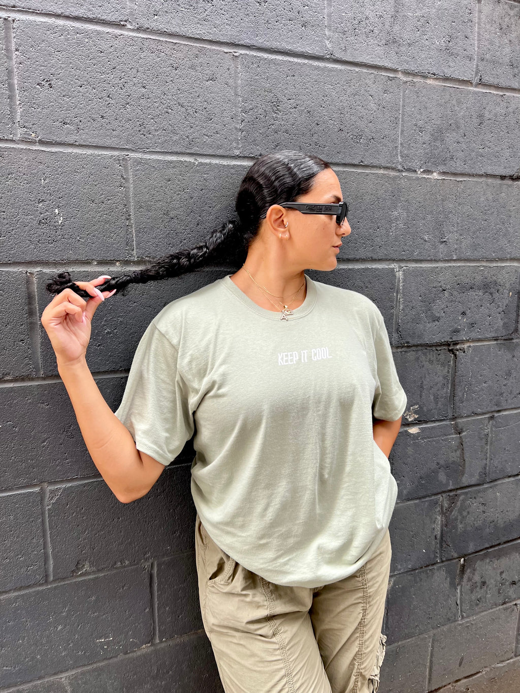 Stonewashed Green Tee