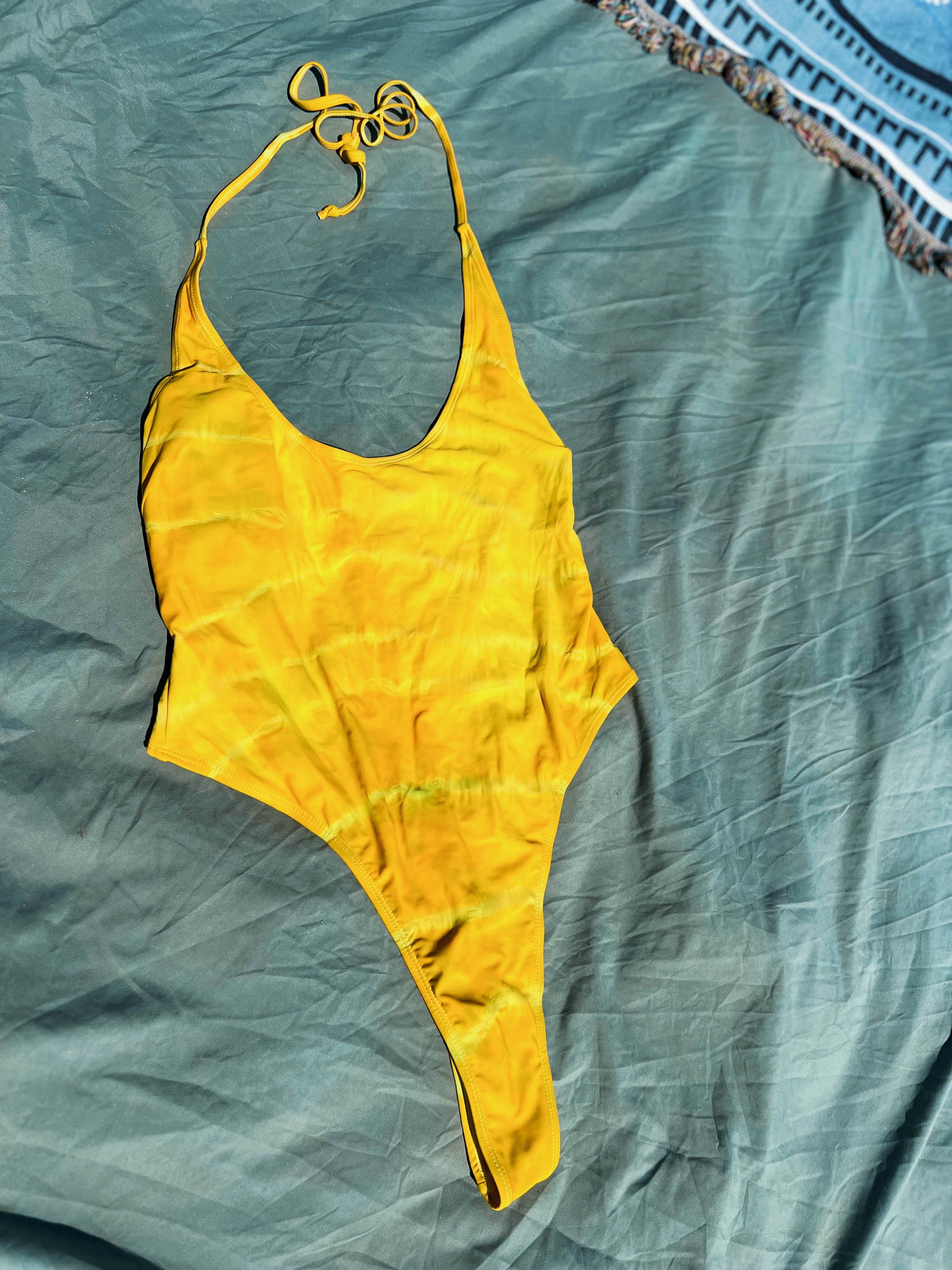 Carioca Citron Halter One Piece