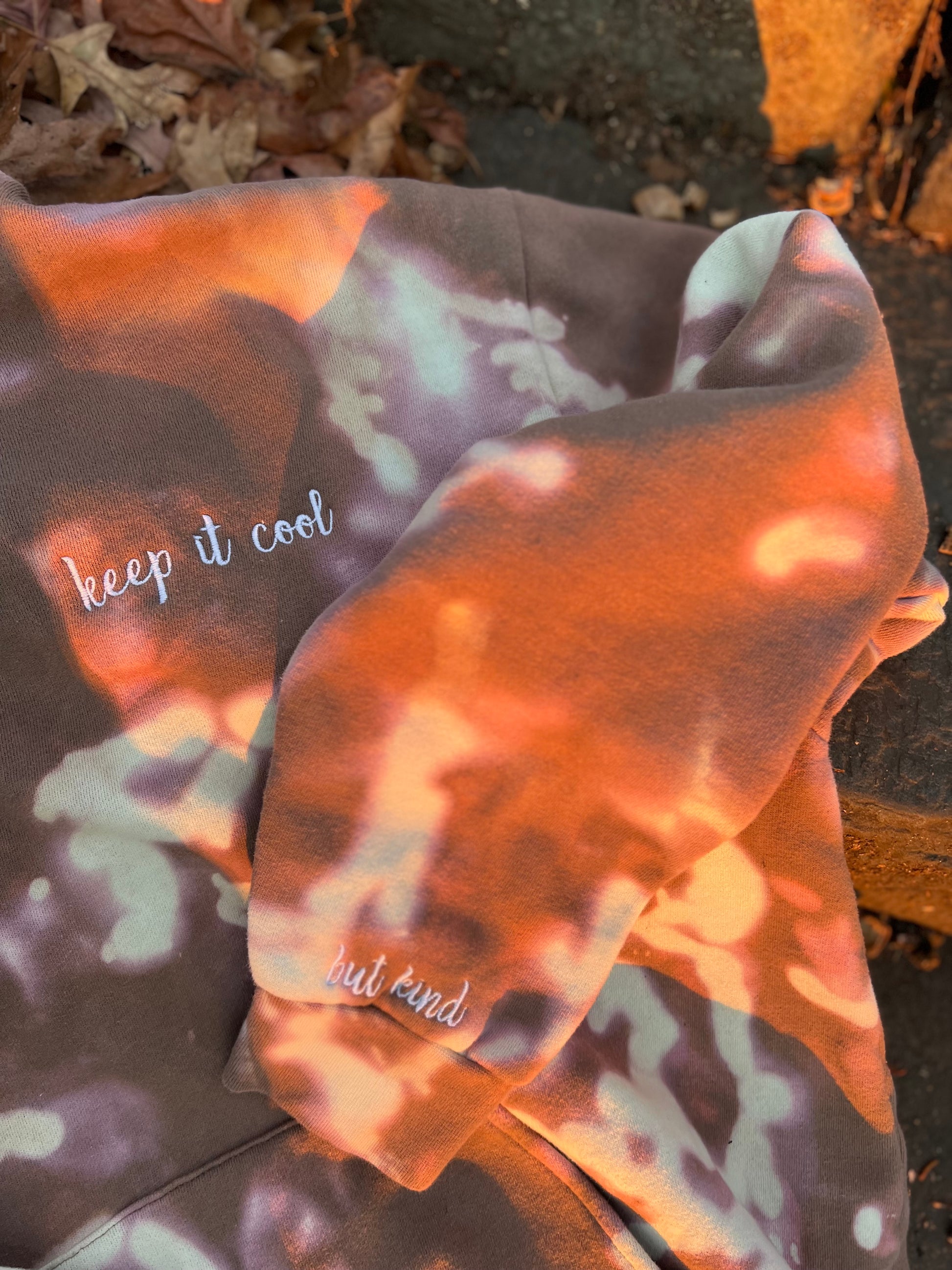 Clay Brown Acid Wash Hoodie